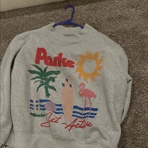 Gray Graphic Women's Sweater
